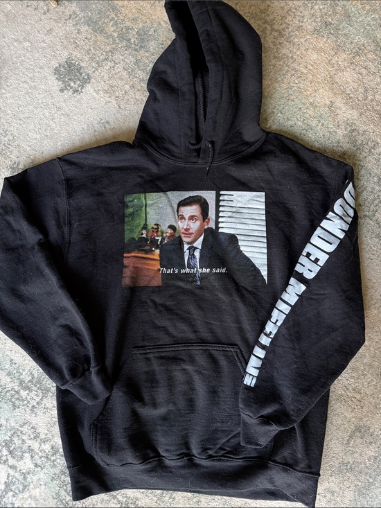 Universal Other - The Office "That's What She Said" Black Hoodie, Size M